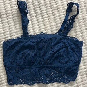 Aerie Deep Blue Lace Bralette